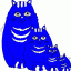 fat cat family thumbnail colored picture