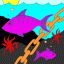fish and chain thumbnail colored picture
