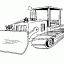 bulldozer thumbnail lineart picture