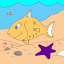 happy fish thumbnail colored picture
