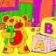 nursery teddy bear thumbnail colored picture