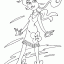 dress with flower thumbnail lineart picture