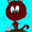 cat with big head thumbnail colored picture