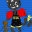 boxing cat thumbnail colored picture