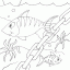 fish and chain thumbnail lineart picture