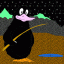 penguin fishing thumbnail colored picture
