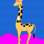 giraffe thumbnail colored picture