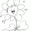 heart shaped flower free printable heart shaped flower page