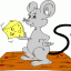 mouse with cheese thumbnail colored picture