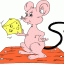 mouse with cheese thumbnail colored picture