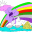 clover rainbow thumbnail colored picture