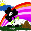clover rainbow thumbnail colored picture