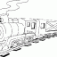 locomotive thumbnail lineart picture