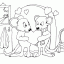 mice sharing valentine free printable mice sharing valentine page