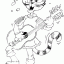 minstrel cat thumbnail lineart picture