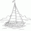 sailboat thumbnail lineart picture