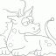 cute dragon thumbnail lineart picture