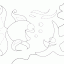 fish and starfish thumbnail lineart picture