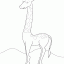 giraffe thumbnail lineart picture