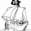 pirate ship free printable pirate ship page