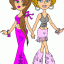 two 70s girls thumbnail colored picture