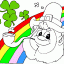 guy and rainbow thumbnail colored picture