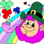 guy and rainbow thumbnail colored picture