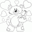 teddy bear with rose free printable teddy bear with rose page