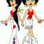 two 70s girls thumbnail colored picture