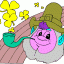 guy and rainbow thumbnail colored picture