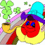guy and rainbow thumbnail colored picture
