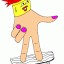 finger skater printable free coloring page
