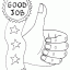 good job printable free coloring page